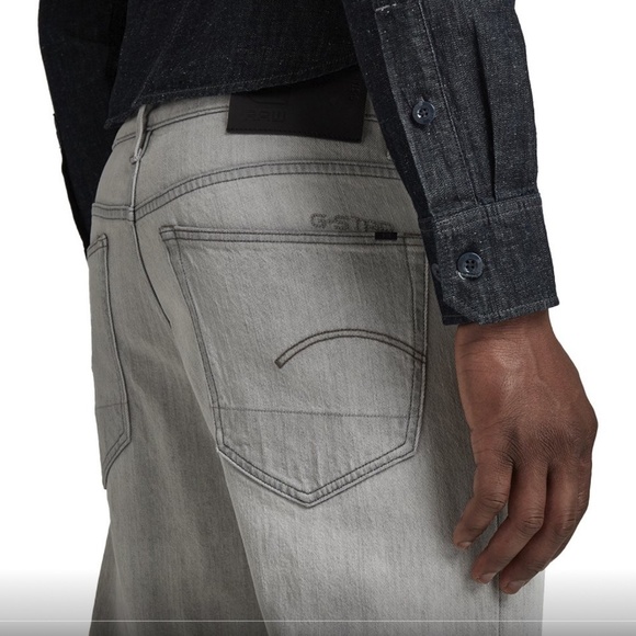 G-Star Raw 3301 Straight Tapered Jeans light grey wash 31 - Picture 3 of 15